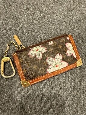Vintage Louis Vuitton Murikami Cherry Blossom Key Pouch